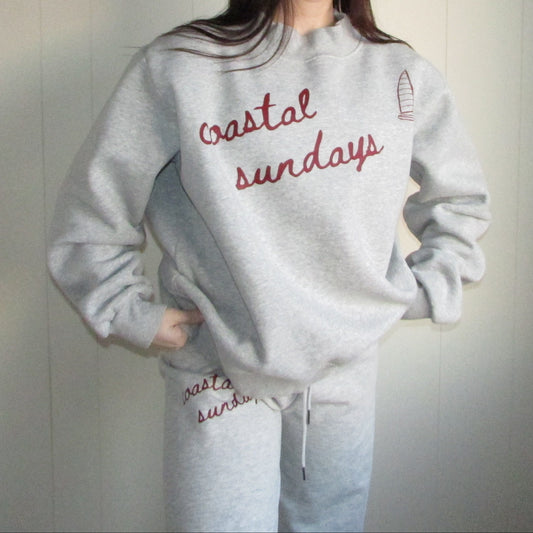 Salwater Sweetheart Mockneck - Sunday Fog