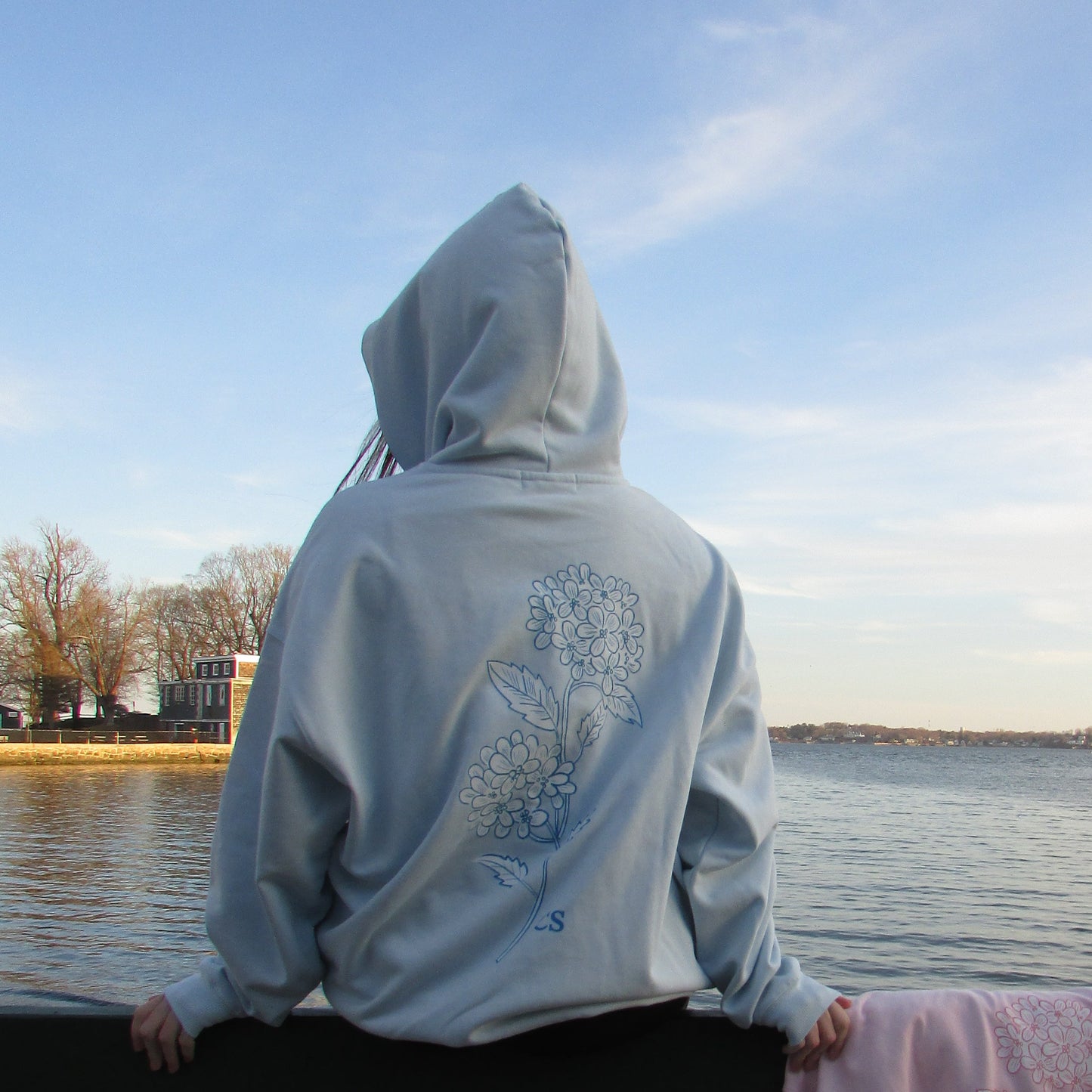 Cape Bloom Hoodie - Seaglass Blue