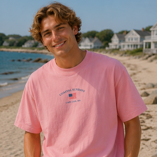 Coastal Sundays American Tee